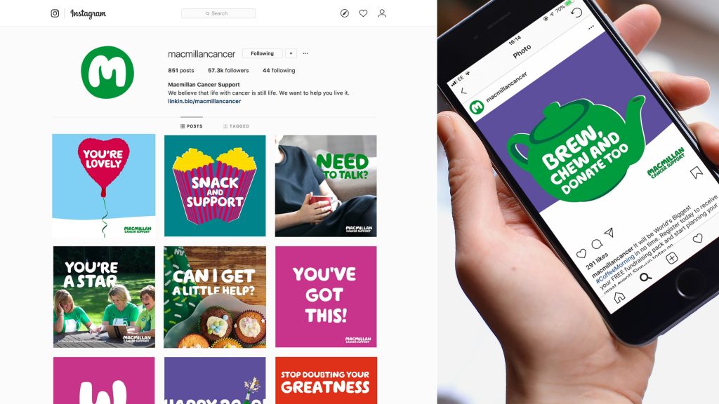 Fat Beehive, Macmillan Cancer Support brand assets