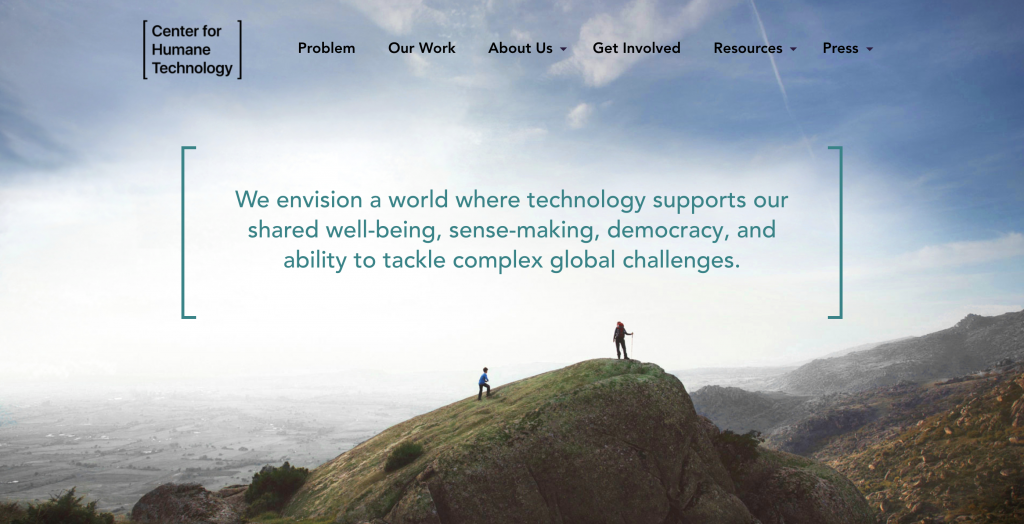The Centre for Humane Technology website