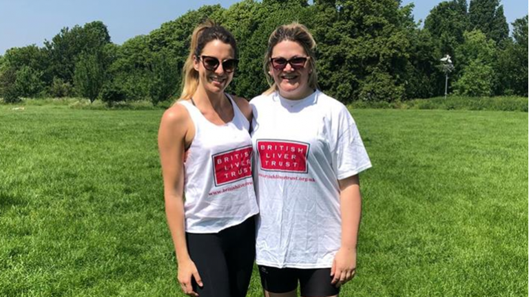 Two women in training for British Liver Trust race