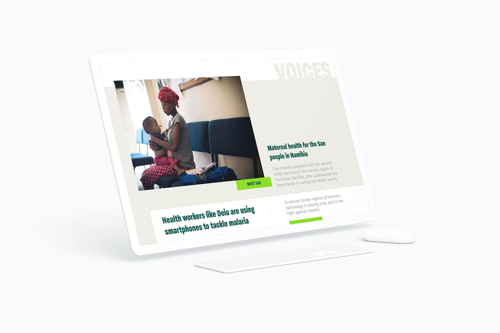 Health poverty action website design