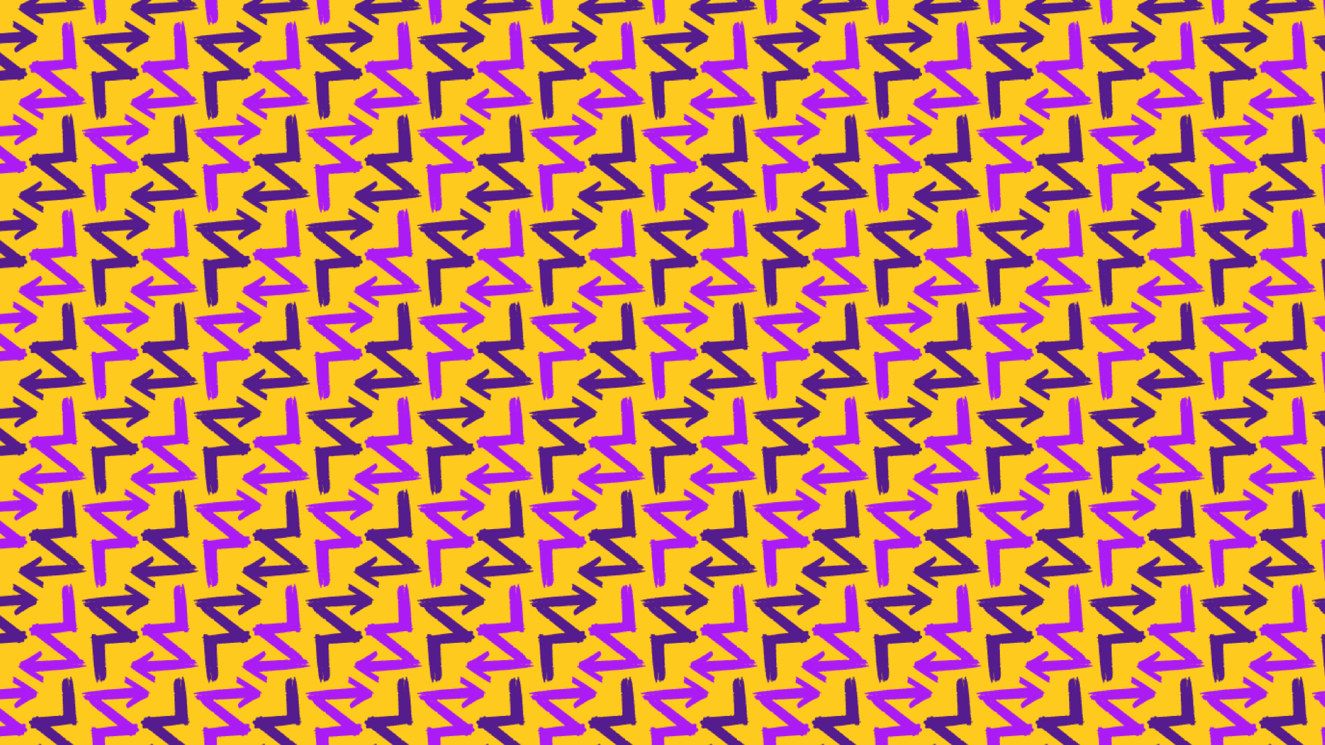 FORWARD vibrant yellow and purple pattern sample