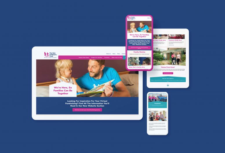 Design of The Sick Children's Trust website