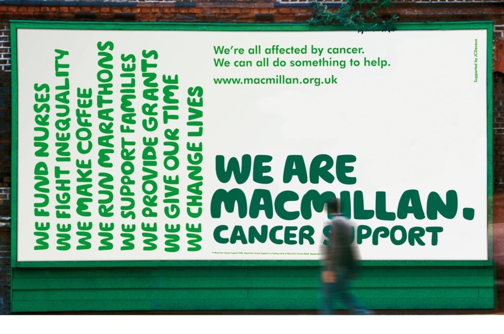 Macmillan typeface bilboard