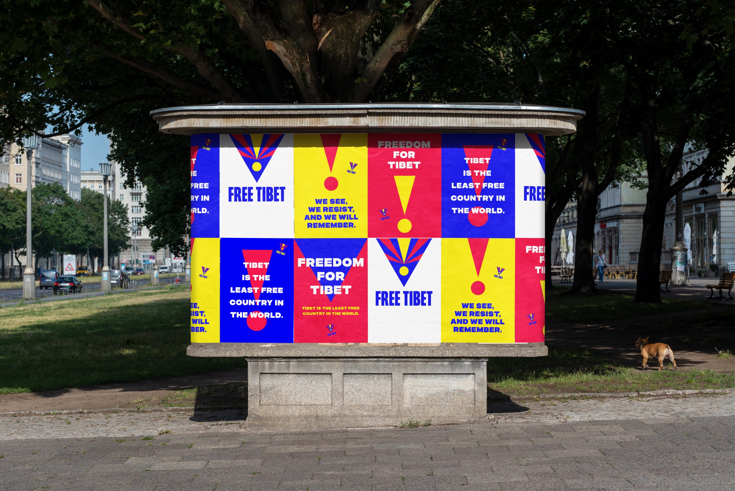 Free Tibet new brand poster